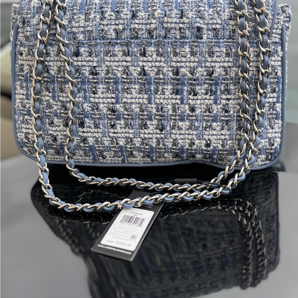 Karl Lagerfeld Chic Blue Tweed Women’s Bag GIFT READY🌺 - Picture 5 of 6